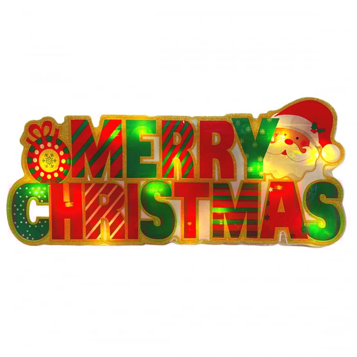 Figurina litere MERRY CHRISTMAS cu LED-uri, 20 x 40 cm [1]