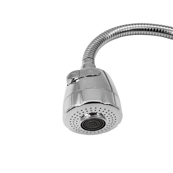 FL TE-535ZB, Baterie bucatarie cu pipa flexibila 2 functii, zinc, crom, FLOW [3]