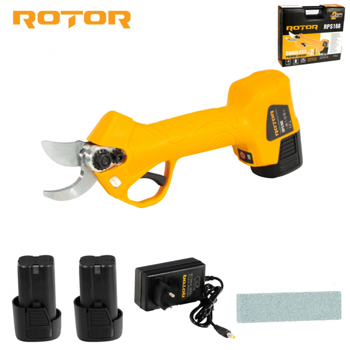 Foarfeca cu acumulator ROTOR RPS168, 16 V/ 1,5Ah, Brushless [1]