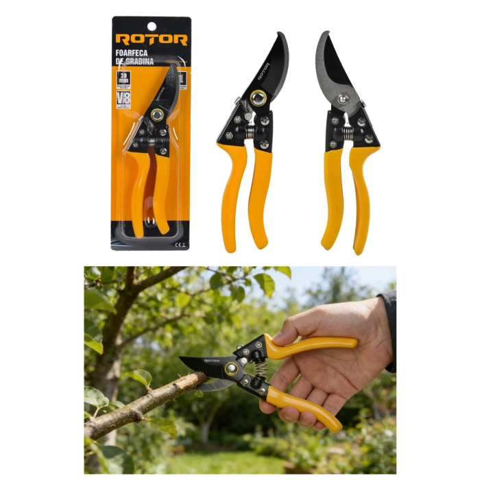 Foarfeca de gradina cu maner cauciucat ROTOR [7]