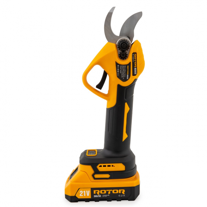 Foarfeca de gradina pe acumulator ROTOR RSB32 600W,Brushless ,2 x Acumulatori 21V 3Ah [2]