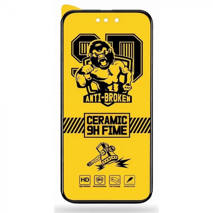 Folie de protectie Ceramica Flippy®, Transparenta HD, 9H, pentru Apple iPhone 11 margini negre [6]