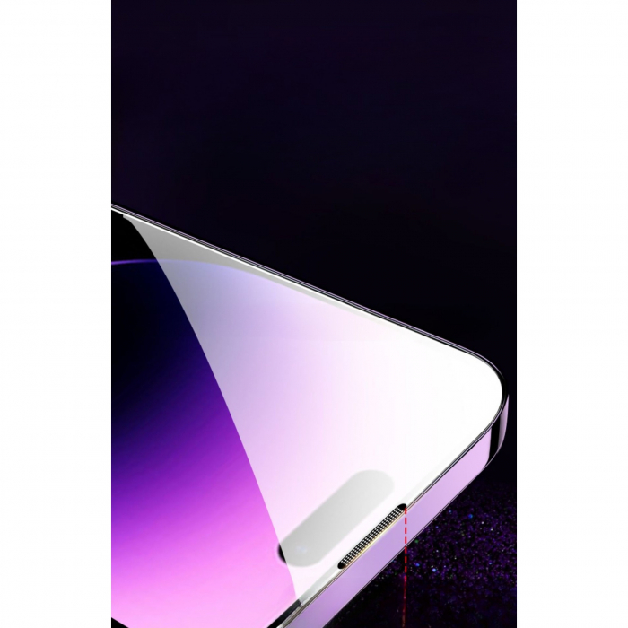 Folie de Protectie cu Instalare Rapida, Flippy, pentru Apple iPhone 15, Tempered Glass Easy Tool, Full Cover, Protectie Difuzor, HD, Margini Negre, Transparent [8]