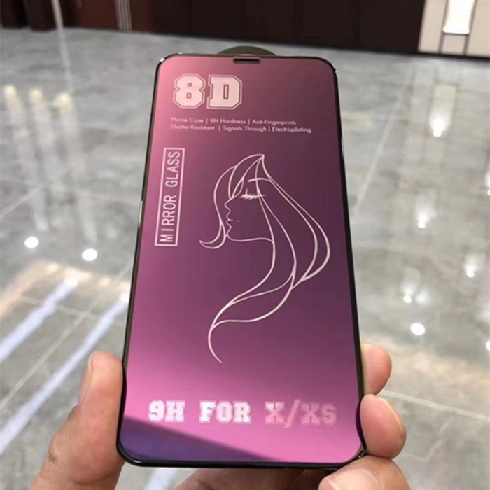 Folie de Protectie, Flippy, pentru iPhone 15 Plus, Tempered Glass Mirror 8D, Efect Oglinda, HD, Violet [4]