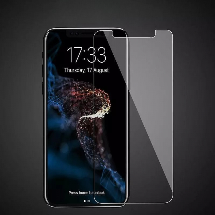 Folie de Protectie, Flippy, pentru iPhone 15 Pro Max, Tempered Glass 2.5D, cu Decupaje, HD, 9H, Transparent [3]