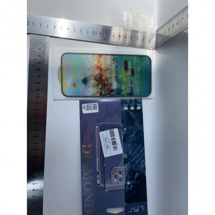 Folie de Protectie, Flippy, pentru iPhone 15 Pro, Tempered Glass 2.5 cu Pietricele, ESD, HD, Transparent [4]