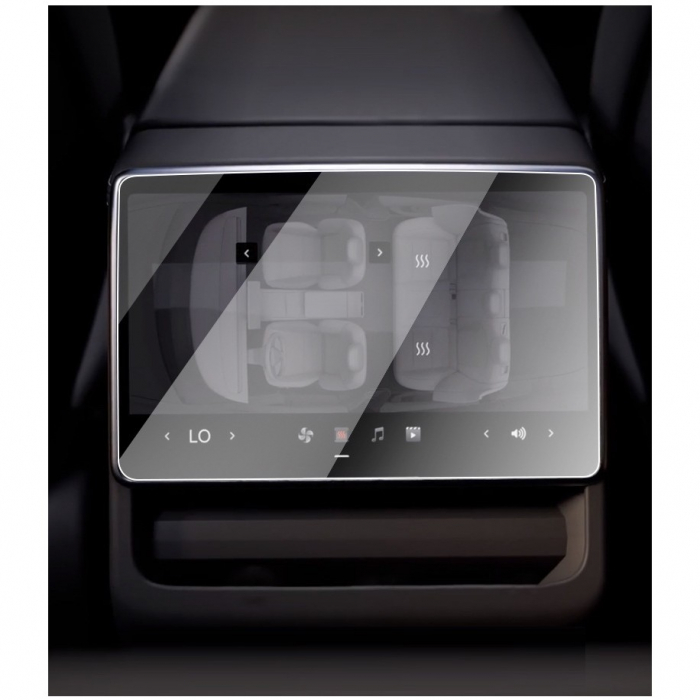 Folie de Sticla Securizata, Flippy, Compatibila cu Tesla Model 3 / Tesla Model Y, Ecran Spate, 4K Ultra HD, Anti-amprenta, 2.5D, Transparent [2]