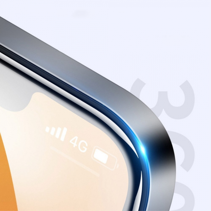 Folie ecran Flippy pentru iPhone 13 / 13 Pro/ 14, Sticla ESD, Top Glass, Anti-static, Negru [21]