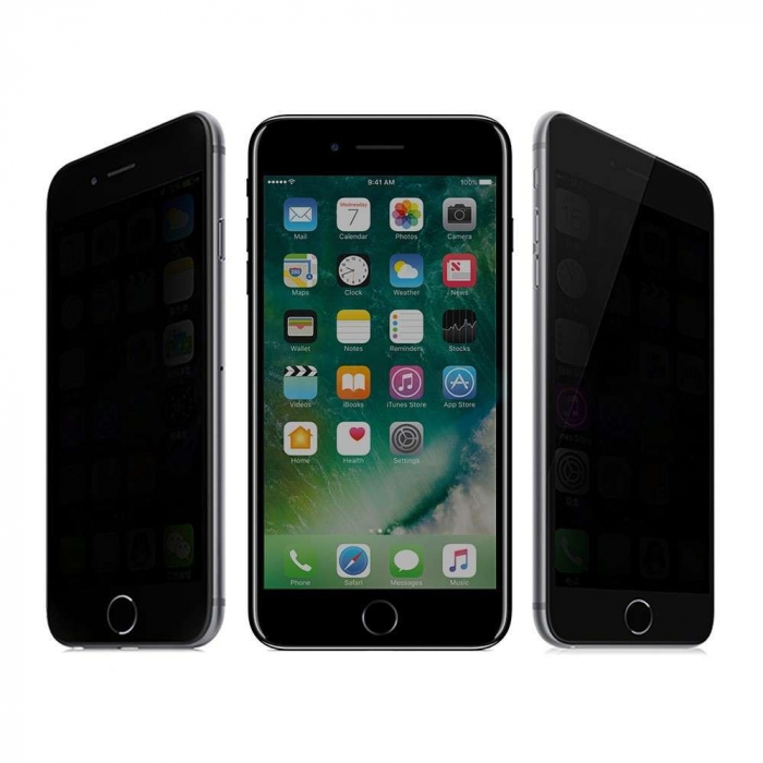 Folie Sticla Apple iPhone 11/XR Full Glue Privacy Negru [7]