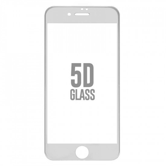 Folie Sticla Apple iPhone 7 Plus 4D/5D Alb [4]