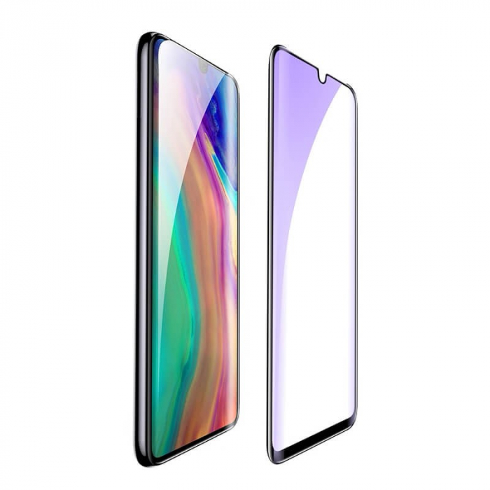 Folie Sticla Curbata, compatibila cu Huawei P30 Pro Full Face Negru, Flippy [3]