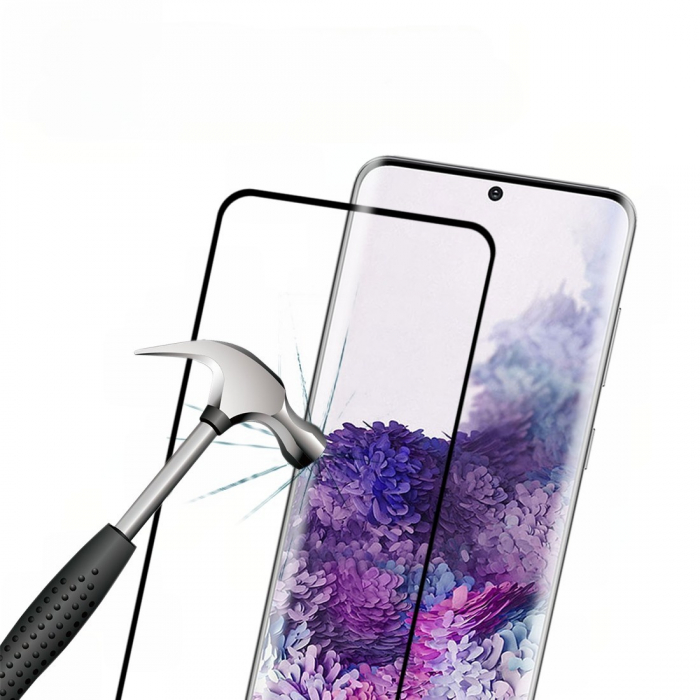 Folie Sticla Curbata, compatibila cu Samsung S20 Plus, Flippy [3]
