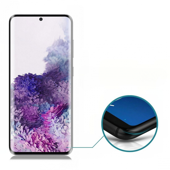 Folie Sticla Curbata, compatibila cu Samsung S20 Plus, Flippy [4]