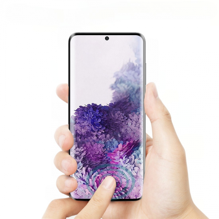 Folie Sticla Curbata, compatibila cu Samsung S20 Plus, Flippy [5]