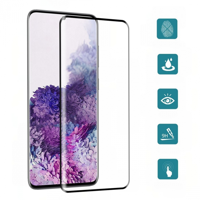 Folie Sticla Curbata, compatibila cu Samsung S20 Plus, Flippy [2]