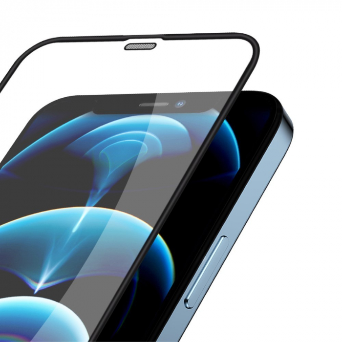 Folie Sticla curbata Flippy® pentru Oppo Find X5 Pro Ful Glue Negru [4]