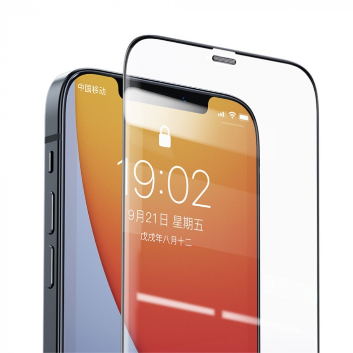 Folie Sticla curbata Flippy® pentru Oppo Find X5 Pro Ful Glue Negru [2]