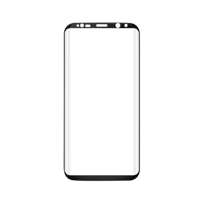 Folie Sticla Curbata Samsung Galaxy S8 Full Face Negru [3]