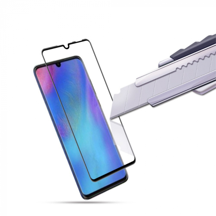 Folie Sticla Flippy® compatibila cu Huawei Y7 2019 111D Negru [10]