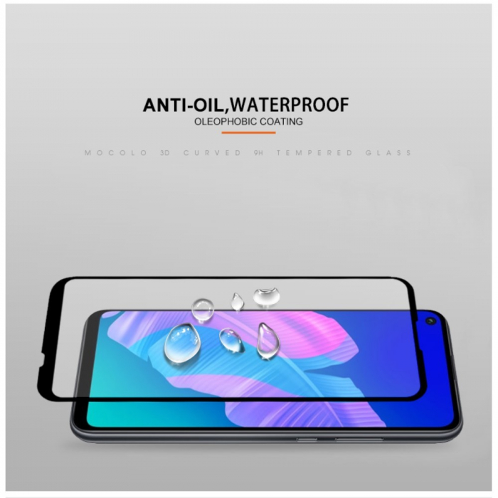 Folie Sticla Flippy® compatibila cu Huawei Y7P 2020 111D Negru [15]