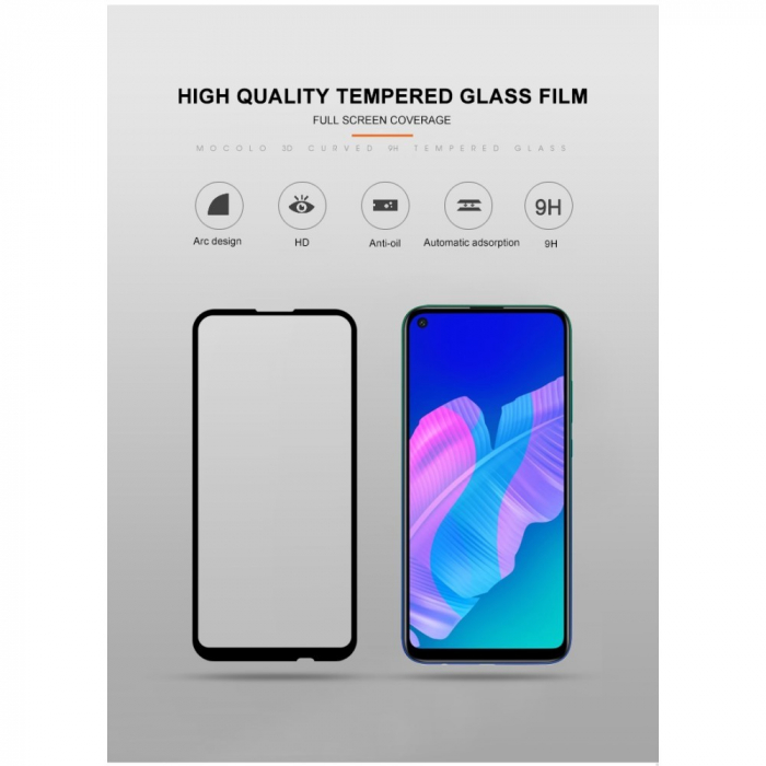 Folie Sticla Flippy® compatibila cu Huawei Y7P 2020 111D Negru [13]