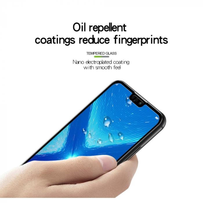 Folie Sticla Flippy® compatibila cu Huawei Y9 2019 111D Negru [11]