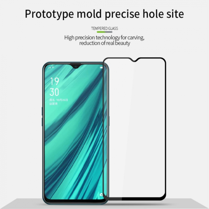 Folie Sticla Flippy® compatibila cu Oppo A5 2020 111D Negru [7]