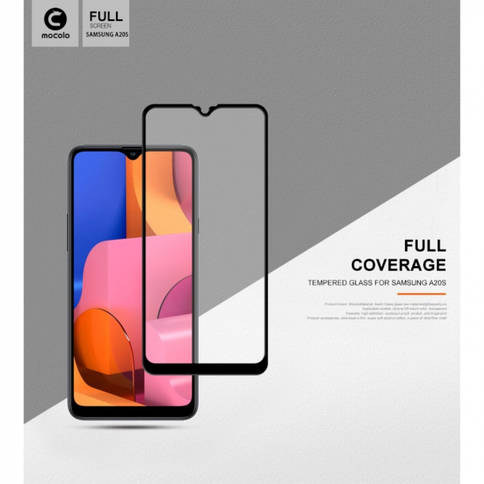 Folie Sticla Flippy® compatibila cu Samsung A20S 111D Negru [10]
