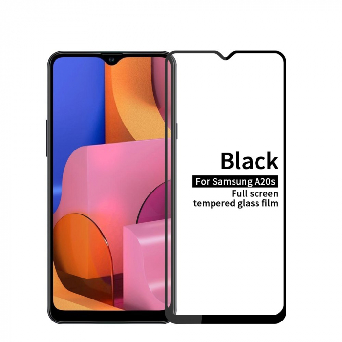 Folie Sticla Flippy® compatibila cu Samsung A20S 111D Negru [1]