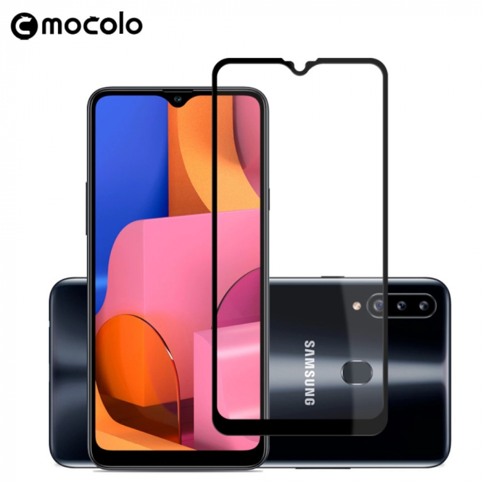 Folie Sticla Flippy® compatibila cu Samsung A20S 111D Negru [2]