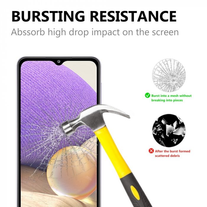 Folie Sticla Flippy® compatibila cu Samsung A32 5G 111D Negru [3]