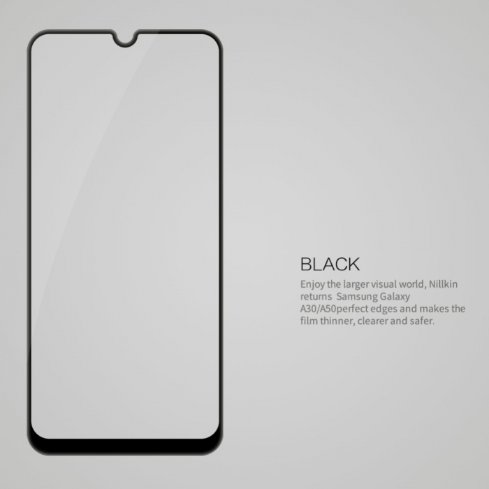 Folie Sticla Flippy® compatibila cu Samsung Galaxy A30/A50 111D Negru [3]