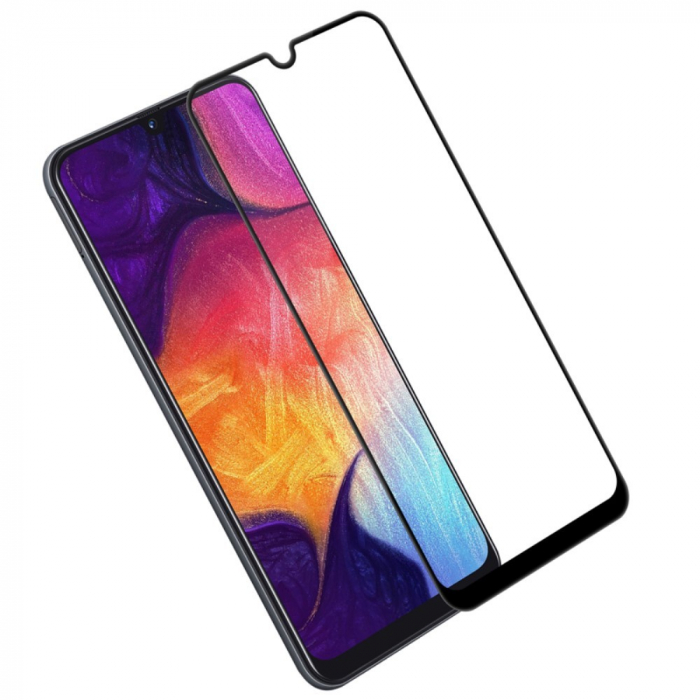 Folie Sticla Flippy® compatibila cu Samsung Galaxy A30/A50 111D Negru [18]