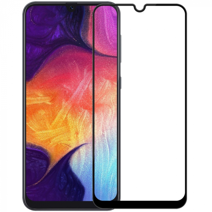 Folie Sticla Flippy® compatibila cu Samsung Galaxy A30/A50 111D Negru [1]