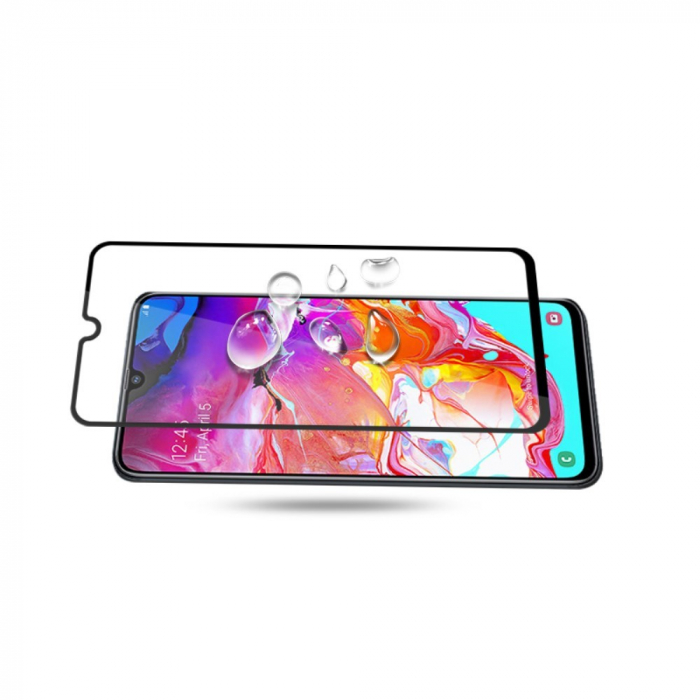 Folie Sticla Flippy® compatibila cu Samsung Galaxy A70 111D Negru [8]