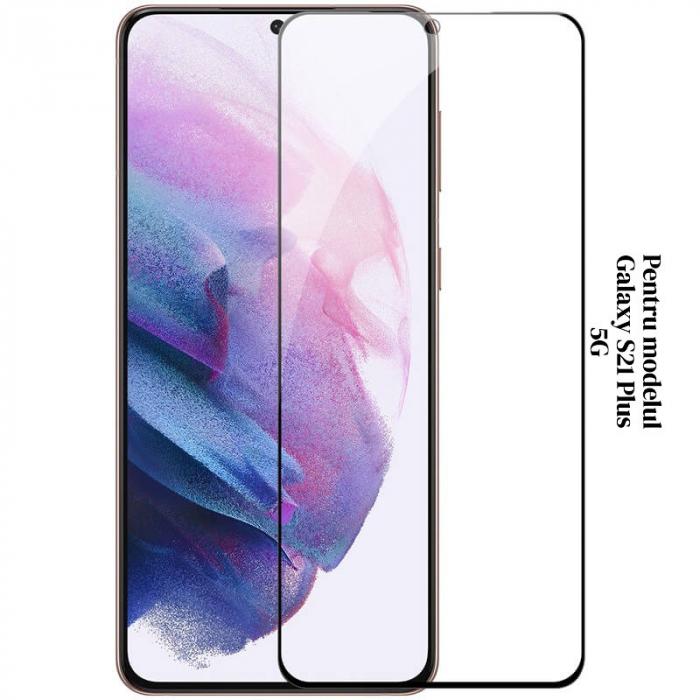 Folie Sticla Flippy® compatibila cu Samsung Galaxy S21 PLUS 5G, 111D, Negru [4]