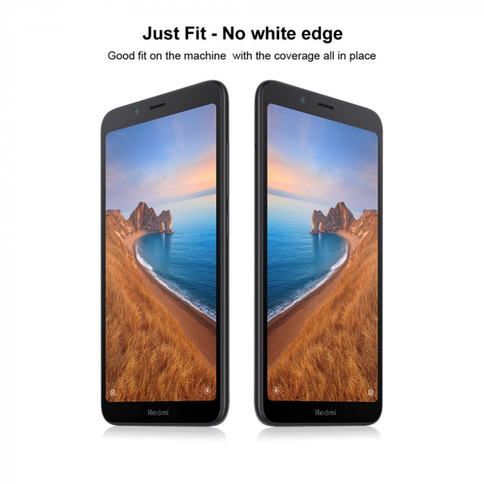 Folie Sticla Flippy® compatibila cu Xiaomi Redmi 7A 111D Negru [12]