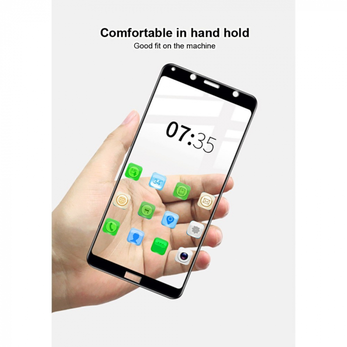 Folie Sticla Flippy® compatibila cu Xiaomi Redmi 7A 111D Negru [14]