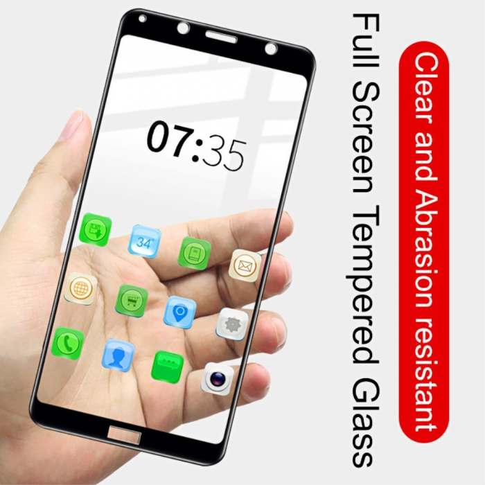 Folie Sticla Flippy® compatibila cu Xiaomi Redmi 7A 111D Negru [3]