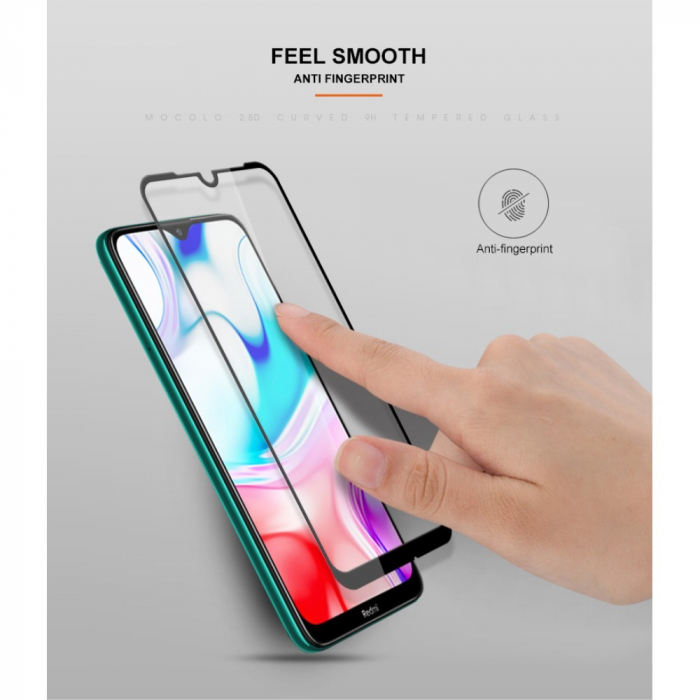 Folie Sticla Flippy® compatibila cu Xiaomi Redmi 8 111D Negru [16]