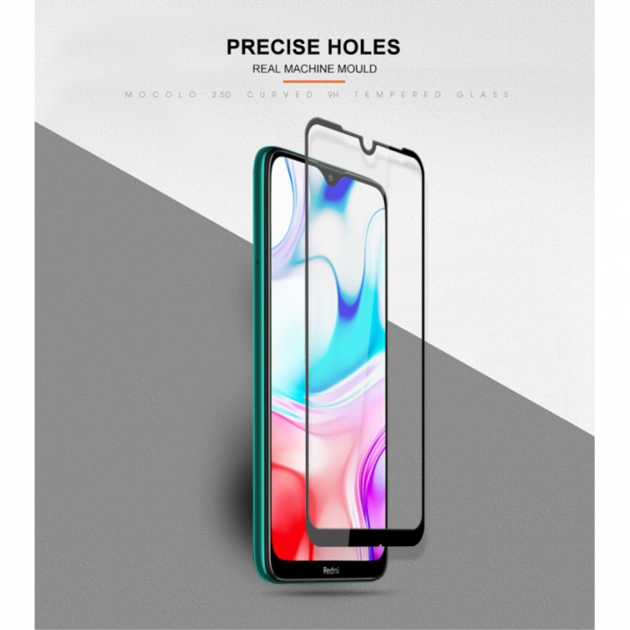 Folie Sticla Flippy® compatibila cu Xiaomi Redmi 8 111D Negru [14]