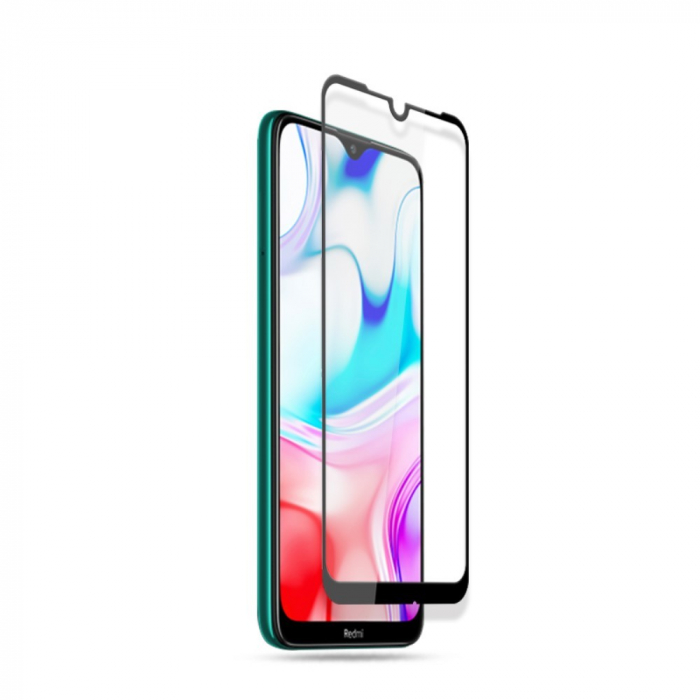 Folie Sticla Flippy® compatibila cu Xiaomi Redmi 8 111D Negru [4]