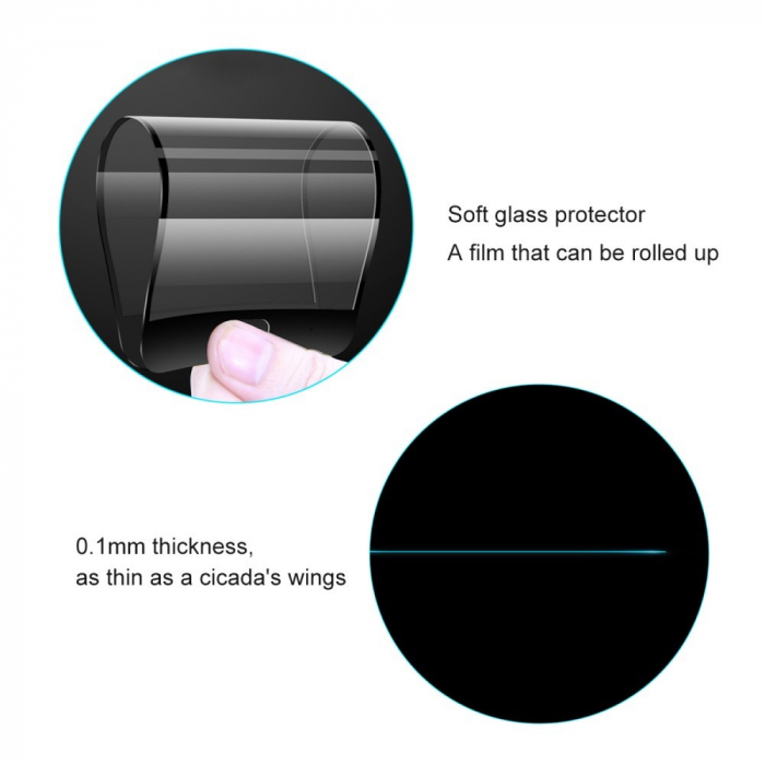 Folie Sticla Flippy® compatibila cu Xiaomi Redmi 8A 111D Negru [5]