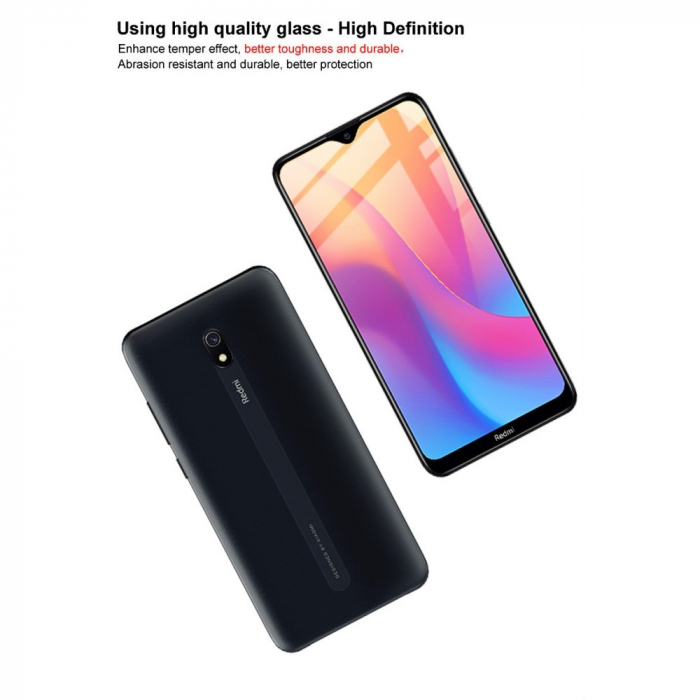 Folie Sticla Flippy® compatibila cu Xiaomi Redmi 8A 111D Negru [20]
