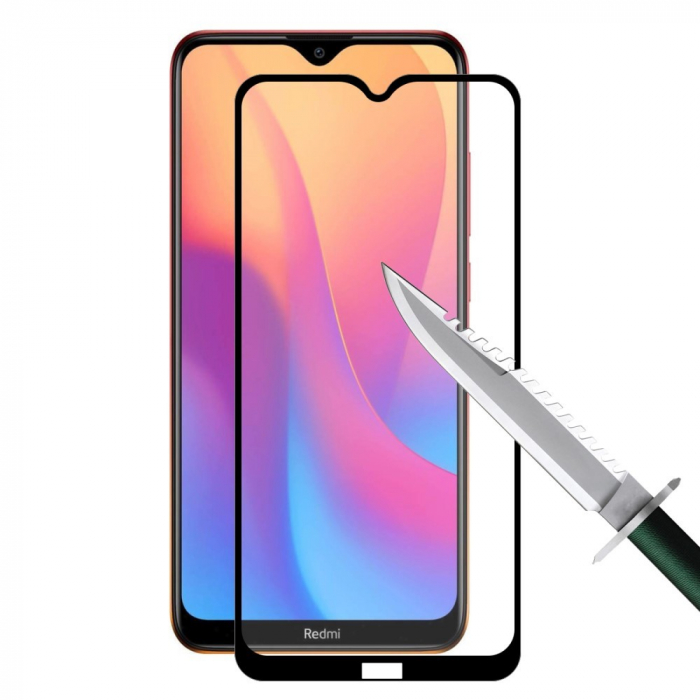 Folie Sticla Flippy® compatibila cu Xiaomi Redmi 8A 111D Negru [4]
