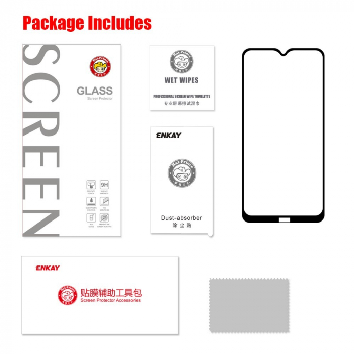 Folie Sticla Flippy® compatibila cu Xiaomi Redmi 8A 111D Negru [6]