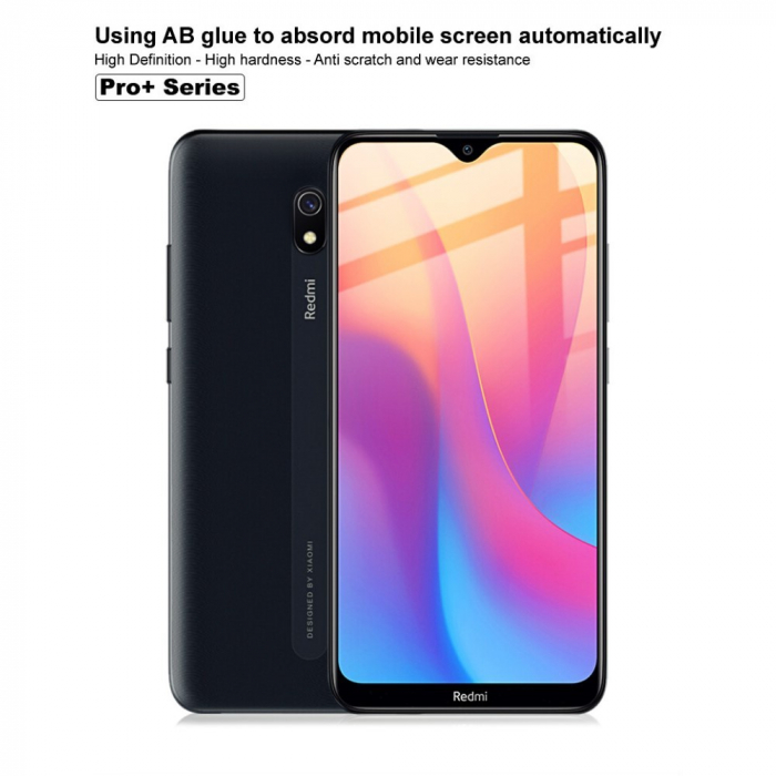 Folie Sticla Flippy® compatibila cu Xiaomi Redmi 8A 111D Negru [22]