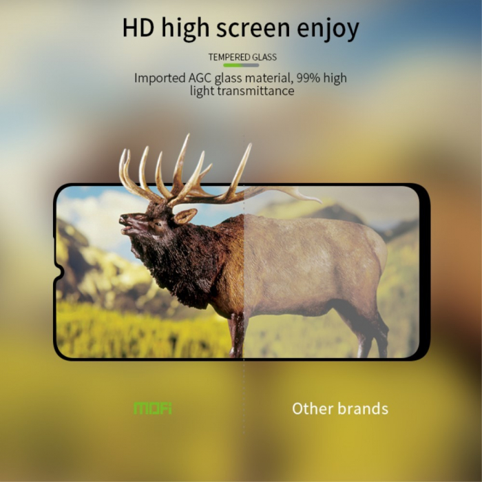 Folie Sticla Flippy® compatibila cu Xiaomi Redmi 9 111D Negru [22]