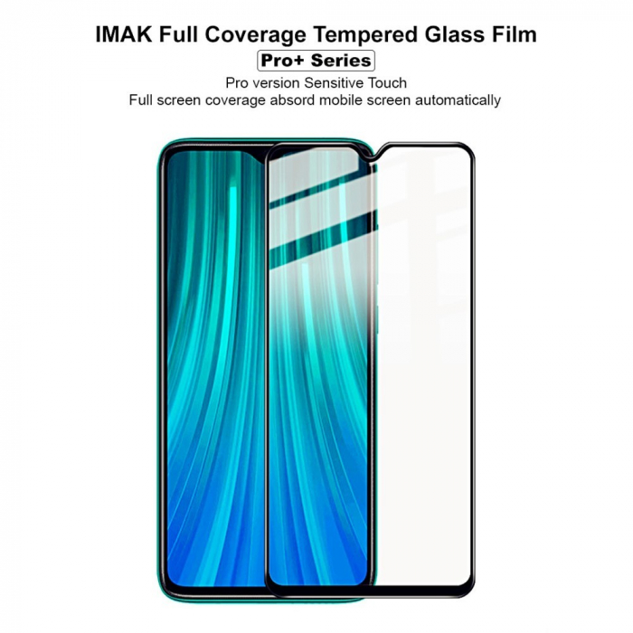 Folie Sticla Flippy® compatibila cu Xiaomi Redmi Note 8 Pro 111D Negru [12]