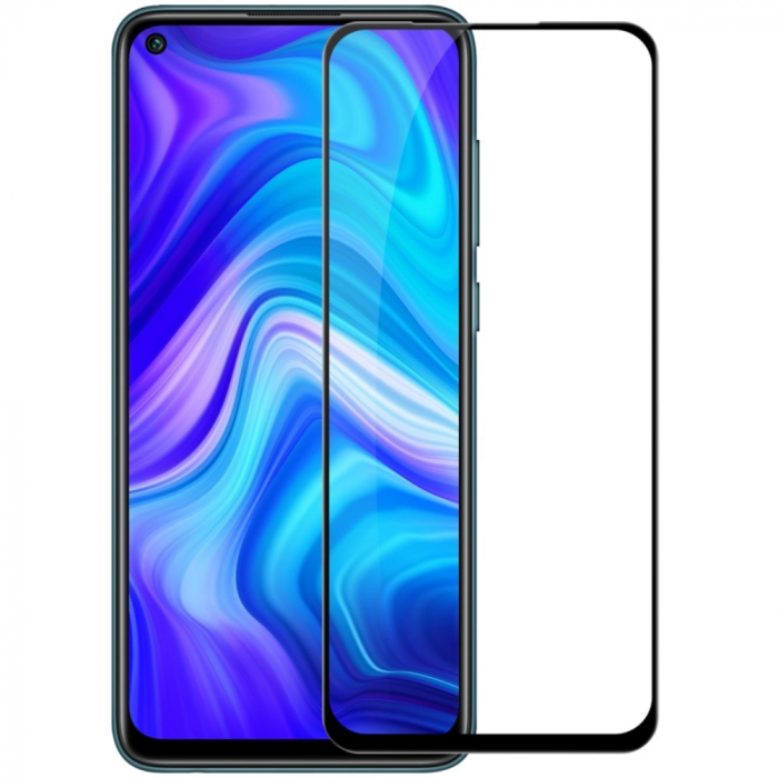 Folie Sticla Flippy® compatibila cu Xiaomi Redmi Note 9 111D Negru [1]